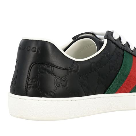 baskets gucci noir|destockage marque Gucci.